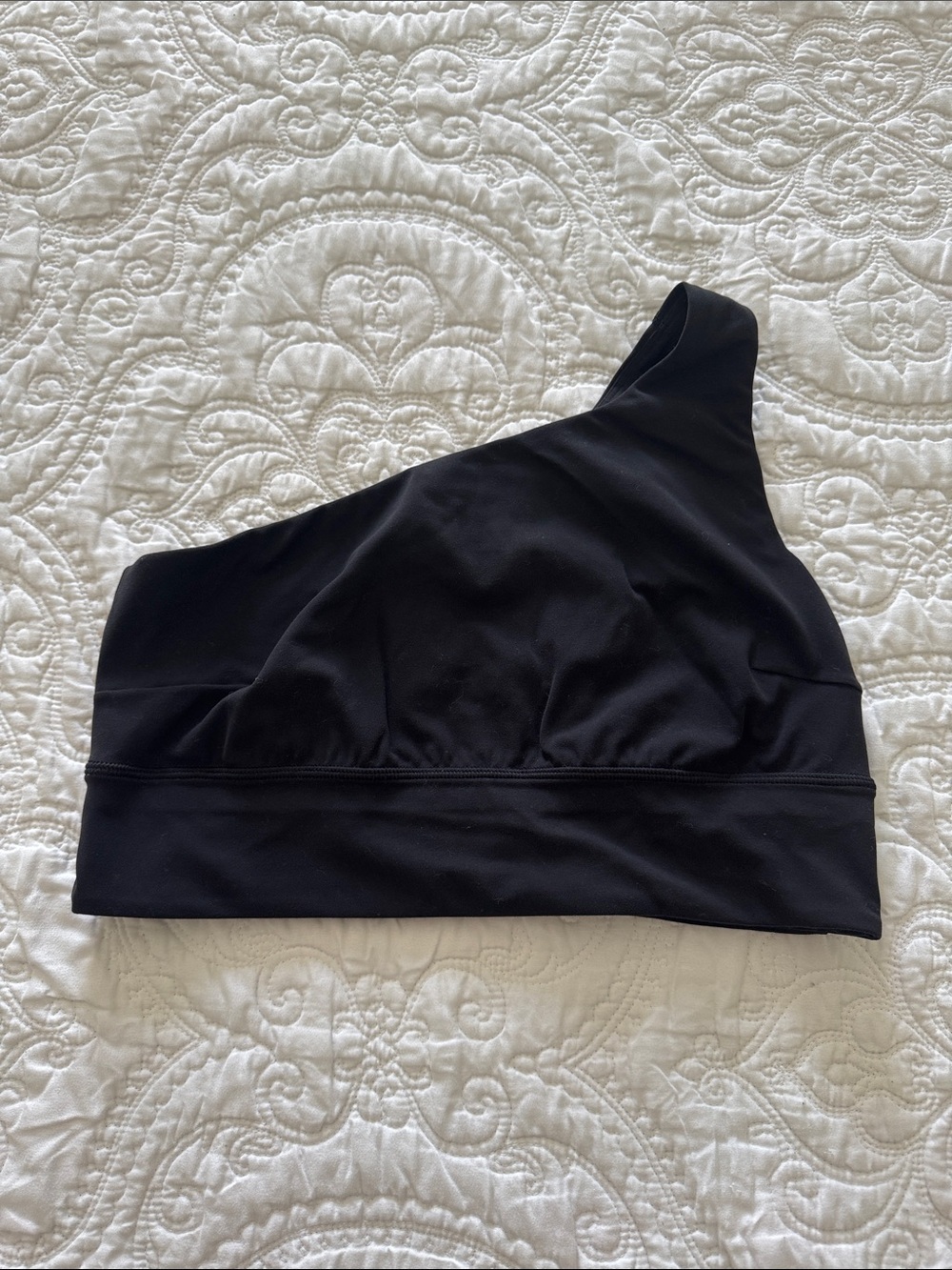 lululemon athletica One-Shoulder Sports Bra in Black